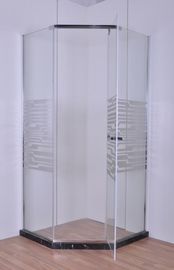 Porta de vidro do pivô da forma de Dimond do espelho dos cercos do chuveiro do quadrante do costume 900MM