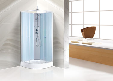Das unidades de canto do chuveiro dos perfis da prata casa de banho com chuveiro incluida curvada substituição