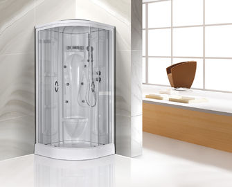 Cabines de canto de vidro transparentes do chuveiro, cerco de canto do chuveiro da entrada