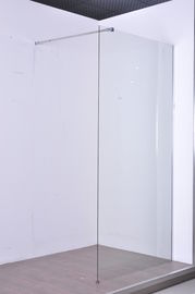 8mm moderou os cercos Walkin de vidro do chuveiro com a barra ajustável para banhos, banheiro