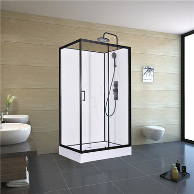 ABS acrílico branco Tray Black Painted das cabines quadradas do chuveiro do banheiro