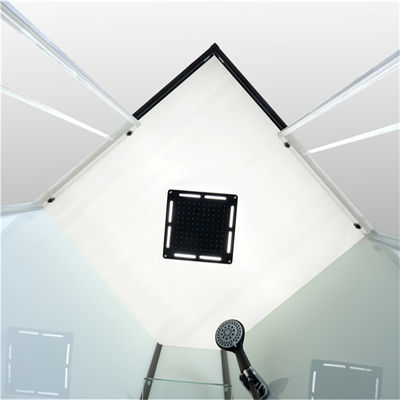Compartimentos eretos livres do chuveiro do quadrante com o painel fixo de vidro moderado transparente