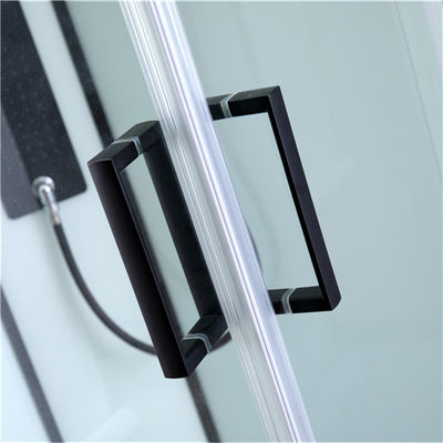Compartimentos eretos livres do chuveiro do quadrante com o painel fixo de vidro moderado transparente