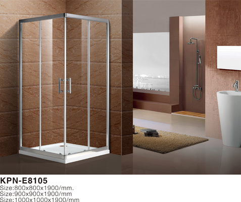 O quadrado 5mm moderou o cerco de canto curvado do chuveiro de 900x900x2000mm o banheiro de vidro, o chuveiro e os cercos do banho