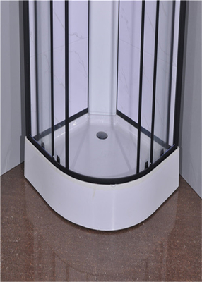 Cabines do chuveiro do banheiro, unidades do chuveiro 850 x 850 x 2250 milímetros de alumínio do preto