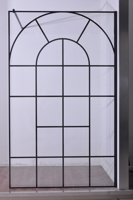 Porta de vidro moderada 6mm deslizante inoxidável preta 1200X2000mm do chuveiro