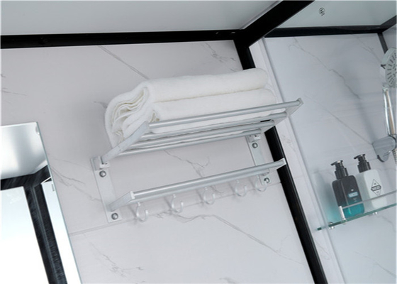 Do preto acrílico branco do ABS Tray2000*1160*2150mm das cabines do chuveiro lado de alumínio aberto
