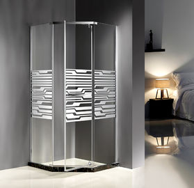 Porta de vidro do pivô da forma de Dimond do espelho dos cercos do chuveiro do quadrante do costume 900MM