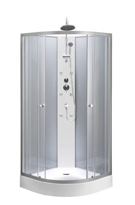 Compartimentos de vidro moderados transparentes do chuveiro do quadrante com a BANDEJA do ABS de 15.5cm